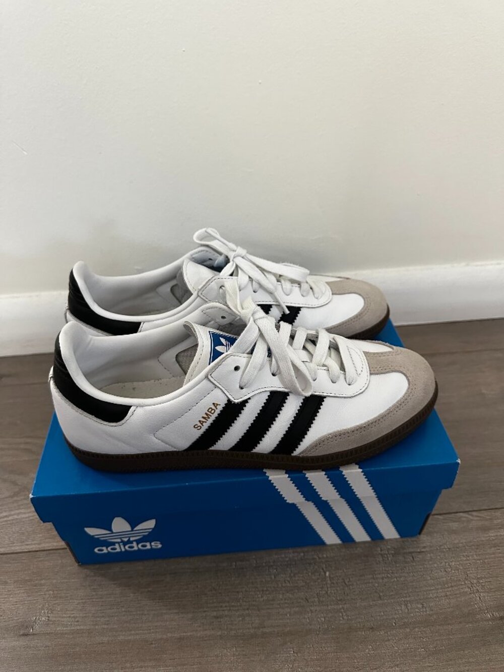 adidas Samba OG Shoes - Black/White/Gum (Womens Size 7.5)